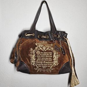 vintage y2k brown juicy couture  daydreamer  bag